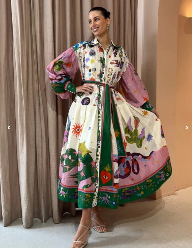 Gabriella Colourful Maxi Dress