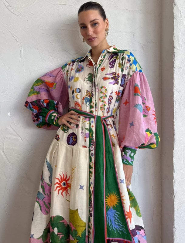 Gabriella Colourful Maxi Dress
