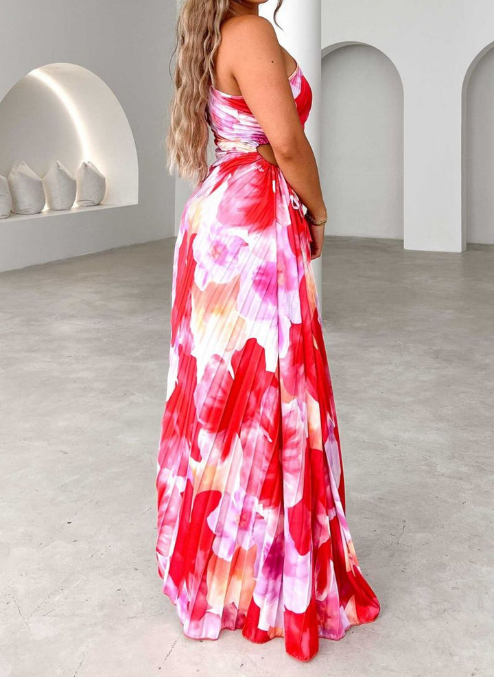 Katie – Pleated One-Shoulder Summer Dress