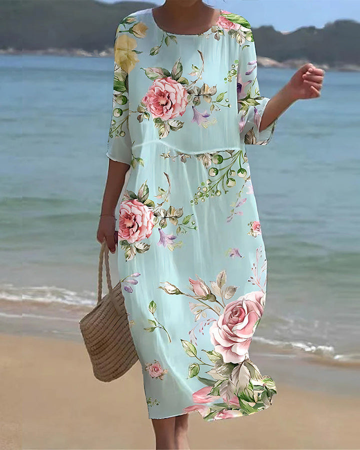 Mara – Elegant Floral Dress