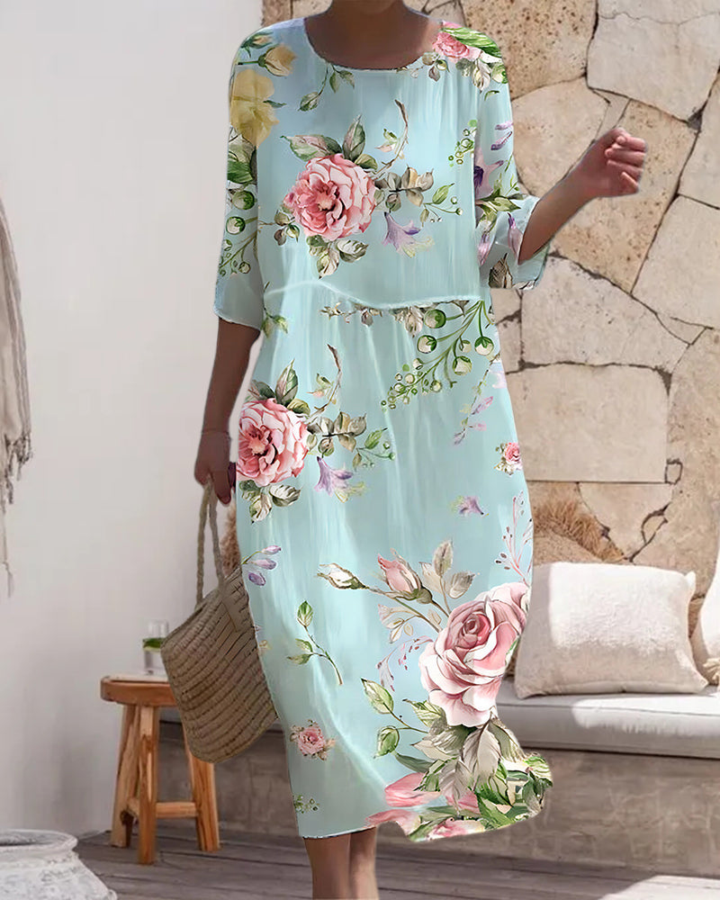 Mara – Elegant Floral Dress
