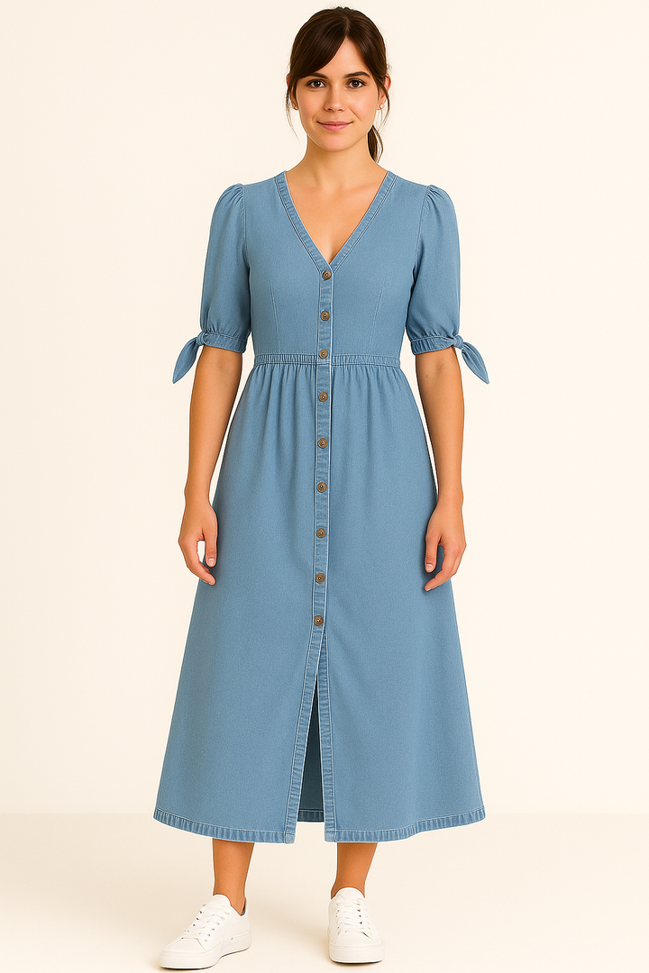 Clara Belle – Buttoned Midi Dress