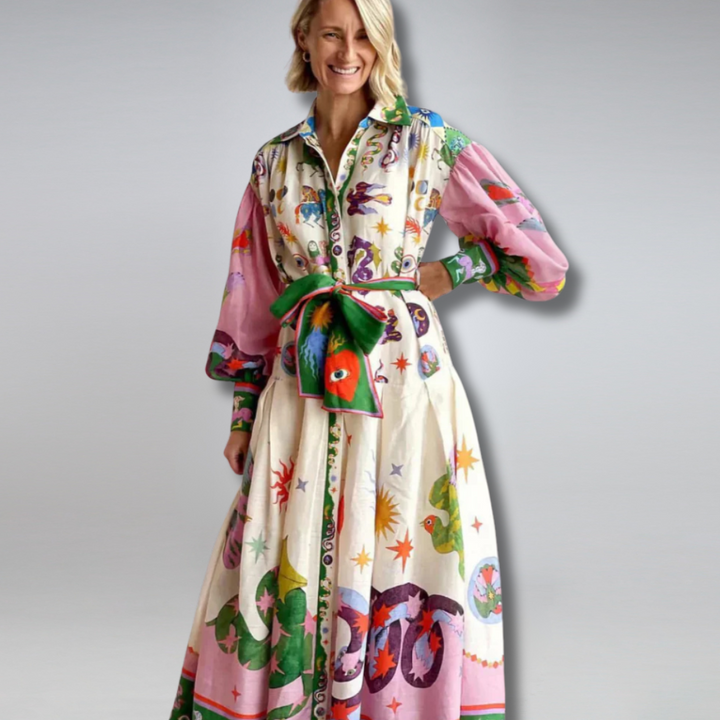 Gabriella Colourful Maxi Dress