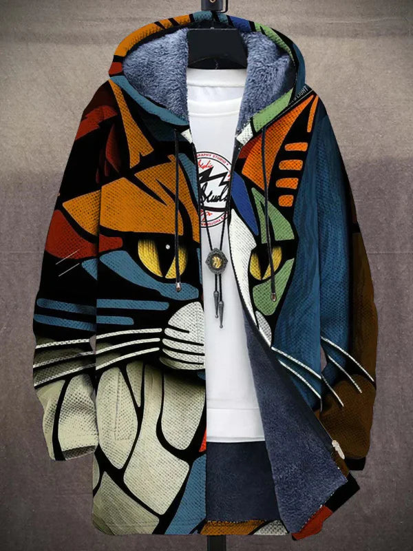 Francesca | Cozy cat print jacket